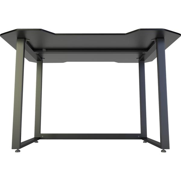 Imagem de Mesa Gamer Cor Preto e Vermelho Niveladora Para Jogador Profissional  Suporta Até 150Kg Tela Gabinete Console Notebook Estrutura em Aço