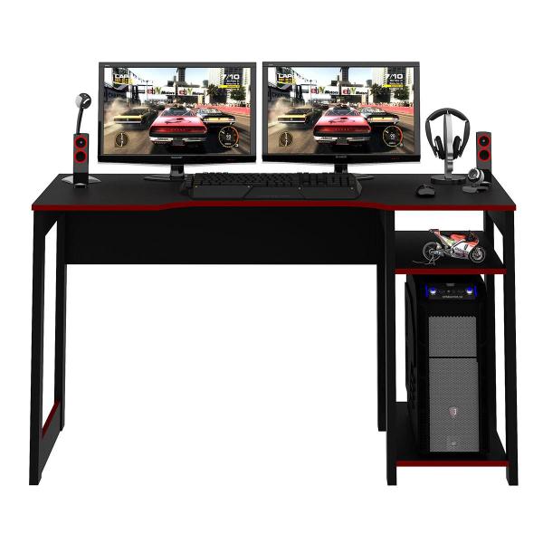 Imagem de Mesa Gamer Para 2 Monitores com Montagem Reversível 136 cm