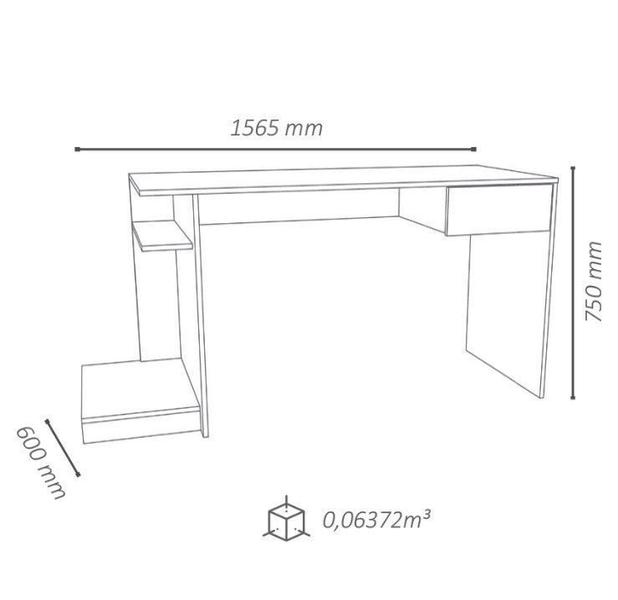 Imagem de Mesa Gamer para Computador Monster Preto/Verde Mobler