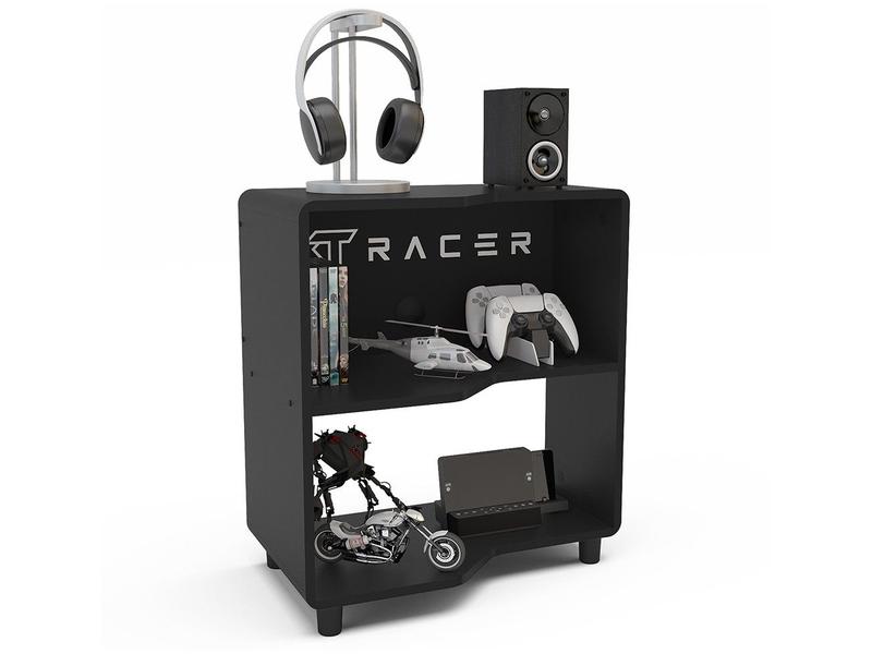 Imagem de Mesa Gamer XT Racer Art Preto e Branco