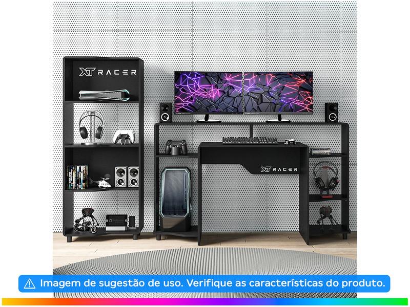 Imagem de Mesa Gamer XT Racer Control Preta e Branca