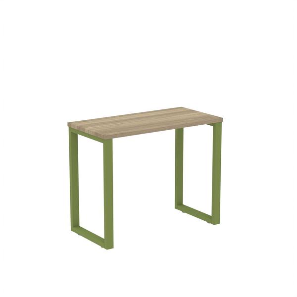 Imagem de Mesa Home Office Tubular P25 Pandin 90 CM Noce Naturale e Verde