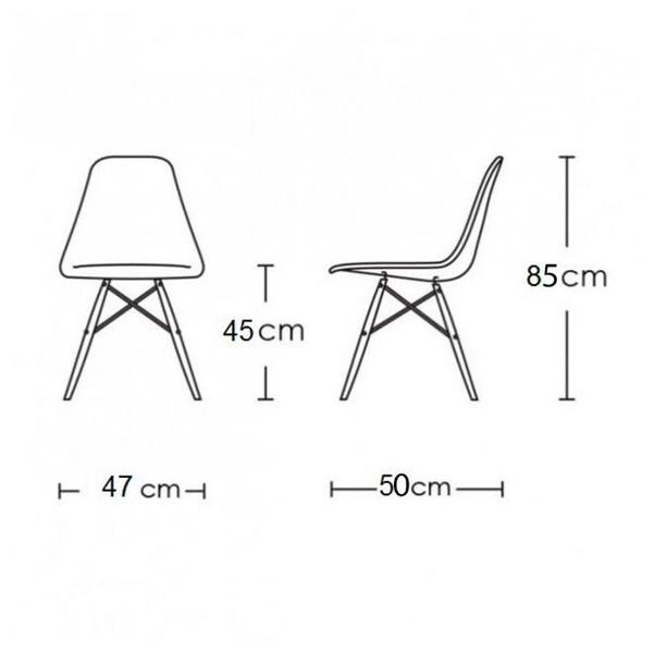 Imagem de Mesa Industrial Base Ferro Branco Tampo 137x90 Amendoa 4 Cadeiras Eames Ferro Branco Assento Preto