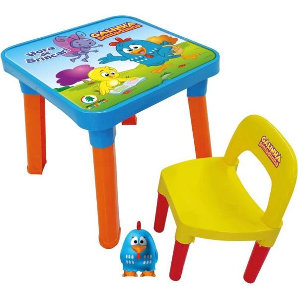 Imagem de Mesa Infantil Cadeira E Boneco Galinha Pintadinha 0360