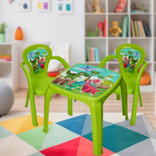 Imagem de Mesa Infantil Com 2 Cadeiras Para Brincar