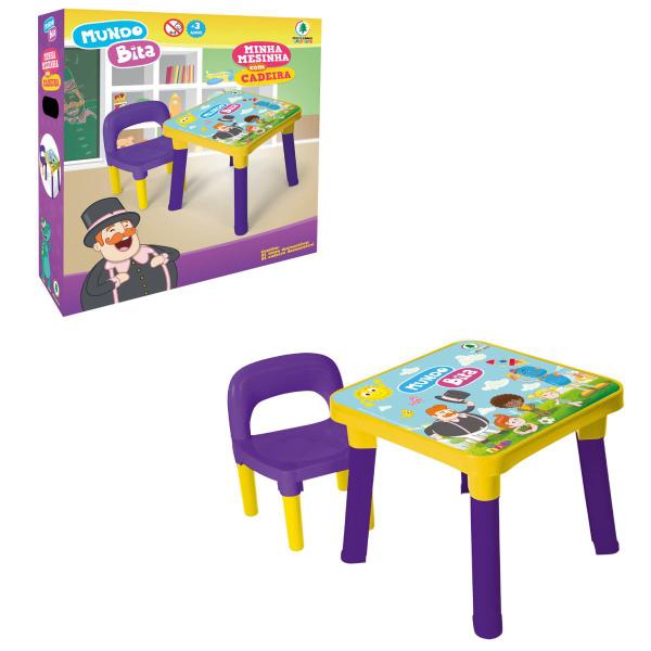 Imagem de Mesa Infantil Com Cadeira Desmontável Mesinha Didática Bita