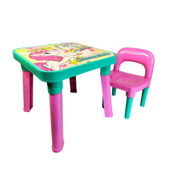 Imagem de Mesa Infantil com Cadeira e Divisórias ML001 - Variação