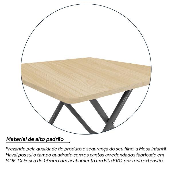 Imagem de Mesa Infantil Havai Dobrável Para Criança Desenhar Prata e Jade