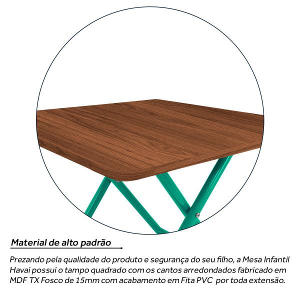 Imagem de Mesa Infantil Havai Dobrável Para Criança Desenhar Verde e Villandry