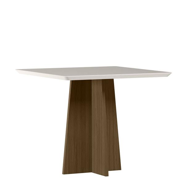 Imagem de Mesa Jantar Quadrada 90 x 90 Com Vidro 3mm Julia Sem Cadeiras  ÉdeCasaMóveis