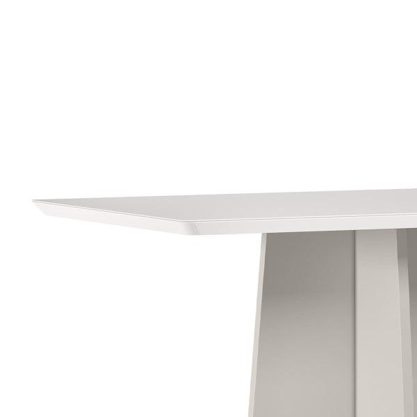 Imagem de Mesa Jantar Retangular 120 x 80 Com Vidro 3mm Julia Sem Cadeiras  ÉdeCasaMóveis