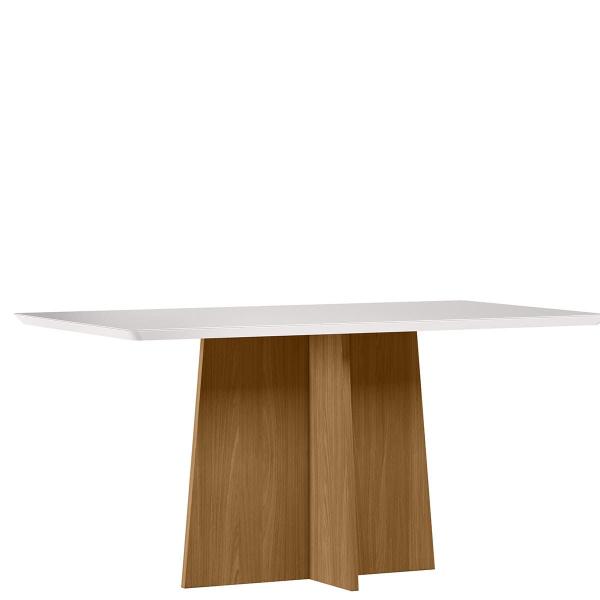 Imagem de Mesa Jantar Retangular 160 x 90 Com Vidro 3mm Julia Sem Cadeiras  ÉdeCasaMóveis