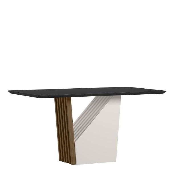 Imagem de Mesa Jantar Retangular 160 x 90 Com Vidro 3mm Luna Sem Cadeiras  ÉdeCasaMóveis