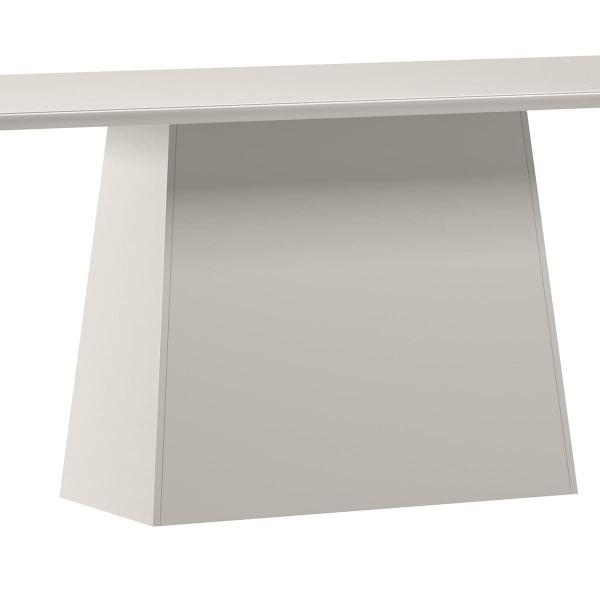 Imagem de Mesa Jantar Retangular 180 x 90 Com Vidro 3mm Lily Sem Cadeiras - Off White  - ÉdeCasaMóveis