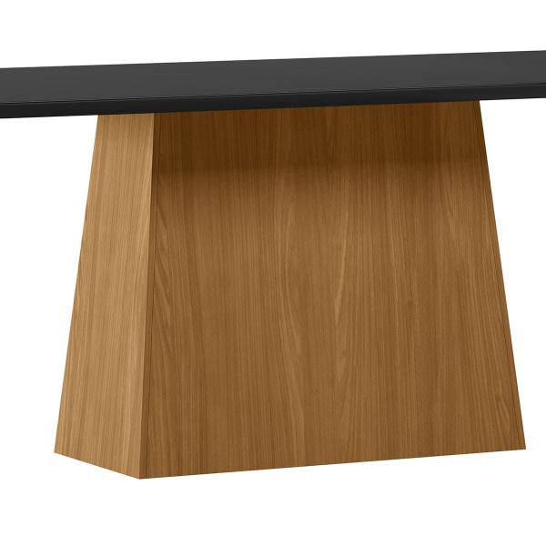 Imagem de Mesa Jantar Retangular 180 x 90 Com Vidro 3mm Lily Sem Cadeiras - Ype - Preto  -  ÉdeCasaMóveis