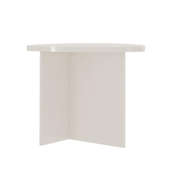 Imagem de Mesa Lateral Artely Delta Cor OFF White