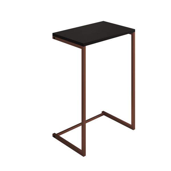 Imagem de  Mesa Lateral De Apoio de Sofá Charmme Ferro Cobre 70cm Industrial Elegante