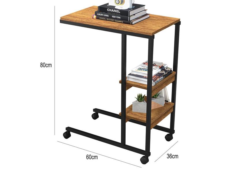 Imagem de Mesa Lateral De Apoio Industrial Fit