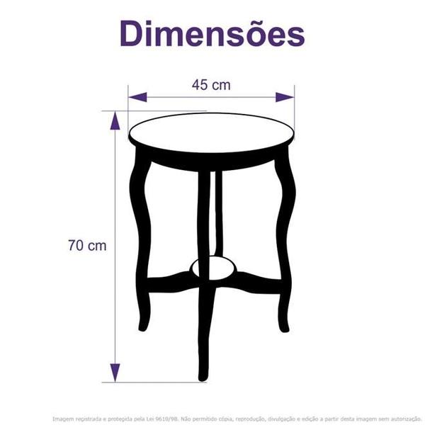 Imagem de Mesa Lateral De Canto Inglesa Laqueada Branca