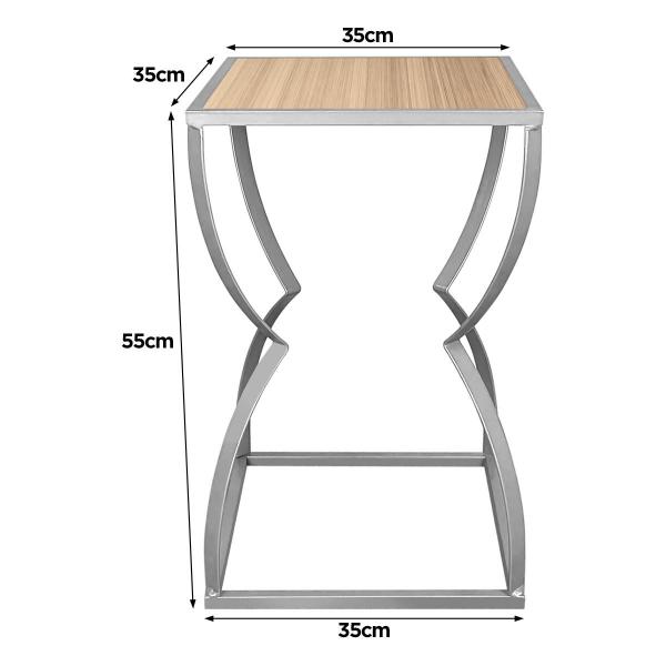 Imagem de Mesa Lateral de Canto Mesa de Apoio para Sala Quarto Belt