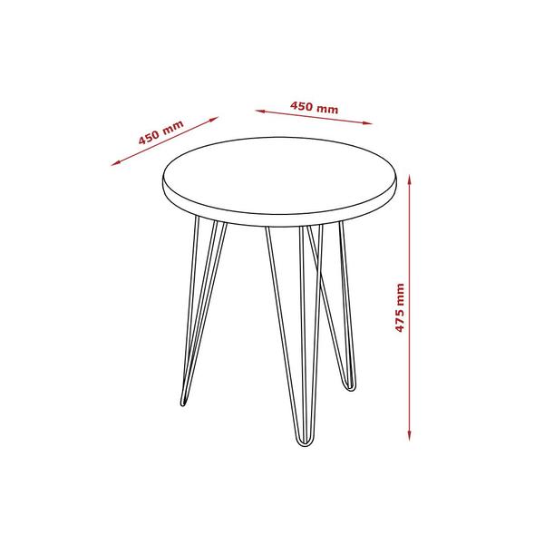 Imagem de Mesa Lateral Evolution Canelato - Patrimar Móveis