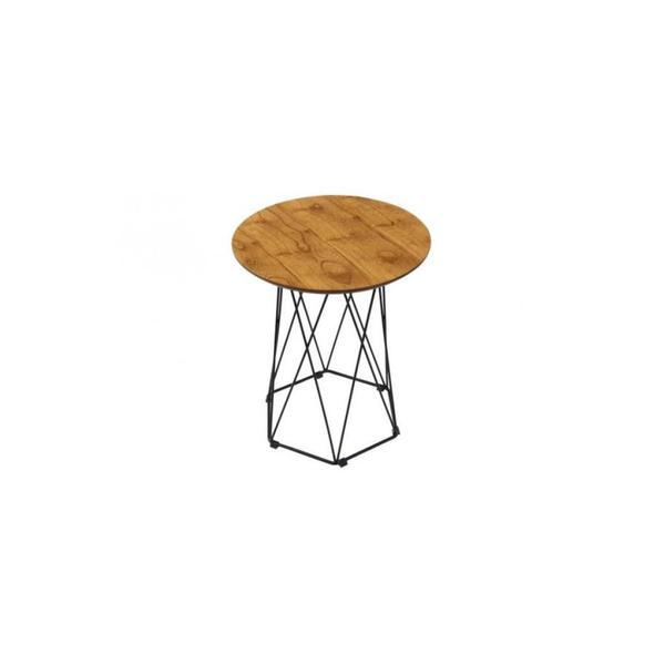 Imagem de Mesa Lateral Redonda Garden 44cm Base Preta- Tommy Design