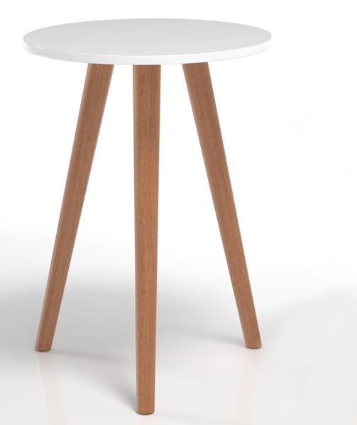 Imagem de Mesa Lateral Retro Apoio de Canto Mdf Chique 59 cm Altura