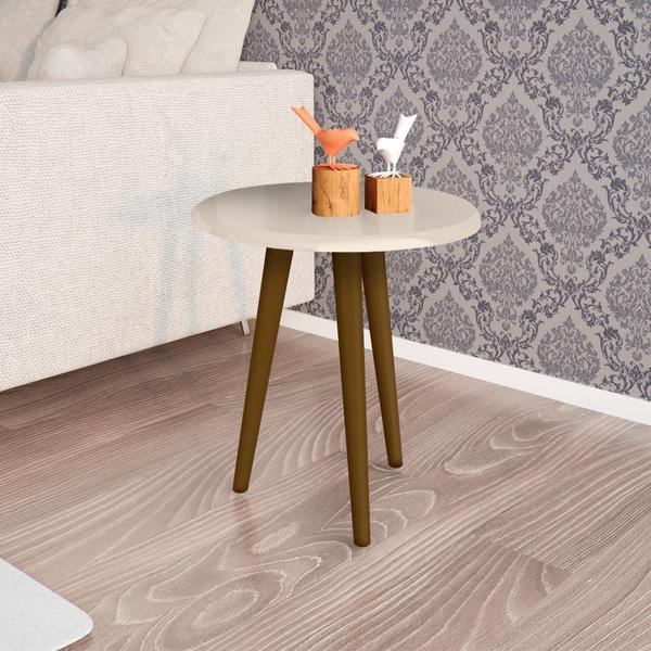 Imagem de Mesa Lateral Sala de Estar Cor Off White