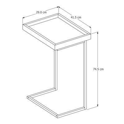 Imagem de Mesa Lateral Sofá com Espelho Decoração Cores - Comprar Moveis em Casa