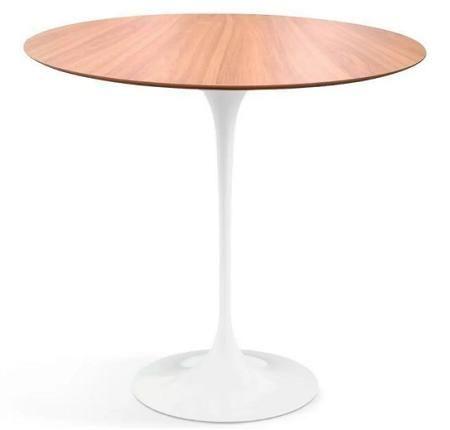 Imagem de Mesa Lateral Tulipa Saarinen Redonda 41 cm Tampo Freijó