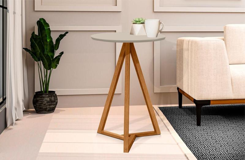 Imagem de Mesa Lateral Vallentines Off White Nature