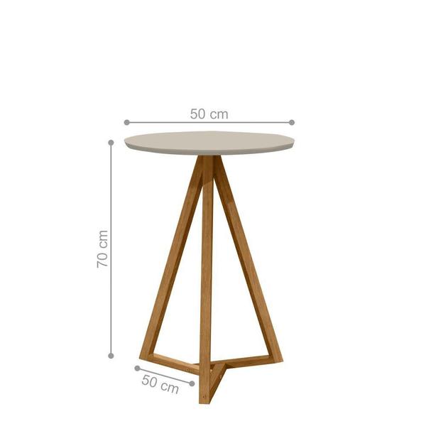 Imagem de Mesa Lateral Vallentines Off White Nature