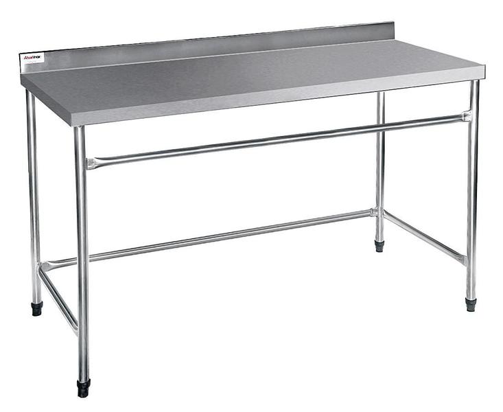 Mesa Lisa Reforçada Atual Inox em Aço Inox 304 MLR 1,5 Metros Imagem de Mesa Lisa Reforçada Atual Inox em Aço Inox 304 MLR 1,5 Metros