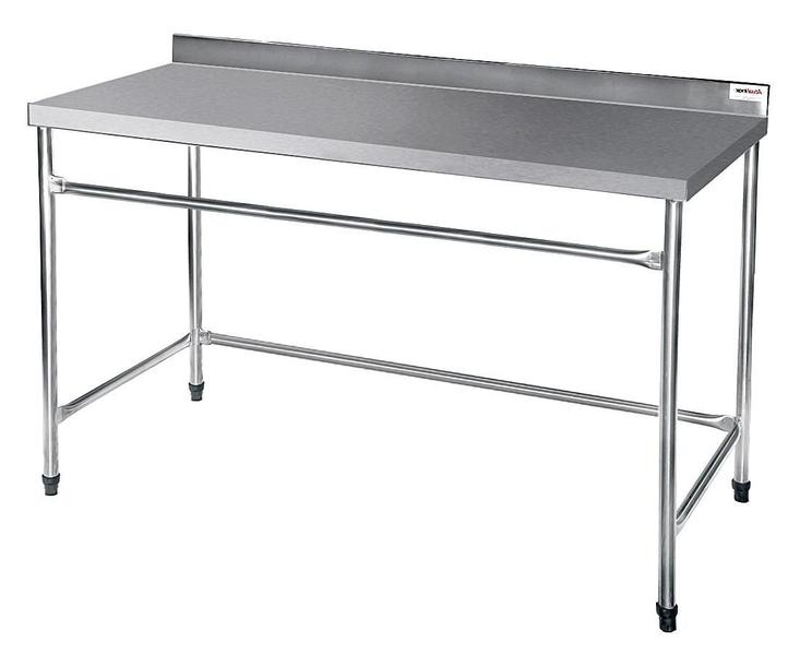 Mesa Lisa Reforçada Atual Inox em Aço Inox 304 MLR 1,5 Metros Imagem de Mesa Lisa Reforçada Atual Inox em Aço Inox 304 MLR 1,5 Metros