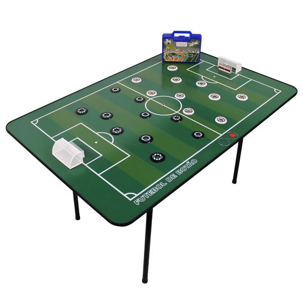 Imagem de Mesa Média Futebol de Botão e Maleta com 2 Times - 10274133