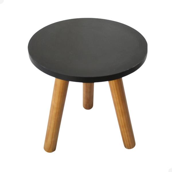 Imagem de Mesa Mesinha de Canto Redonda Mdf Pé Palito Decoração Apoio de Sofa