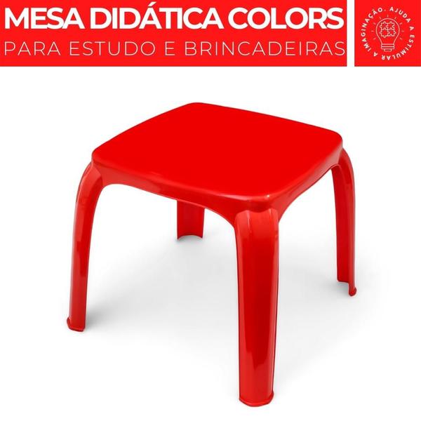 Imagem de Mesa Mesinha Infantil Atividades Plástico Escola Brinquedo