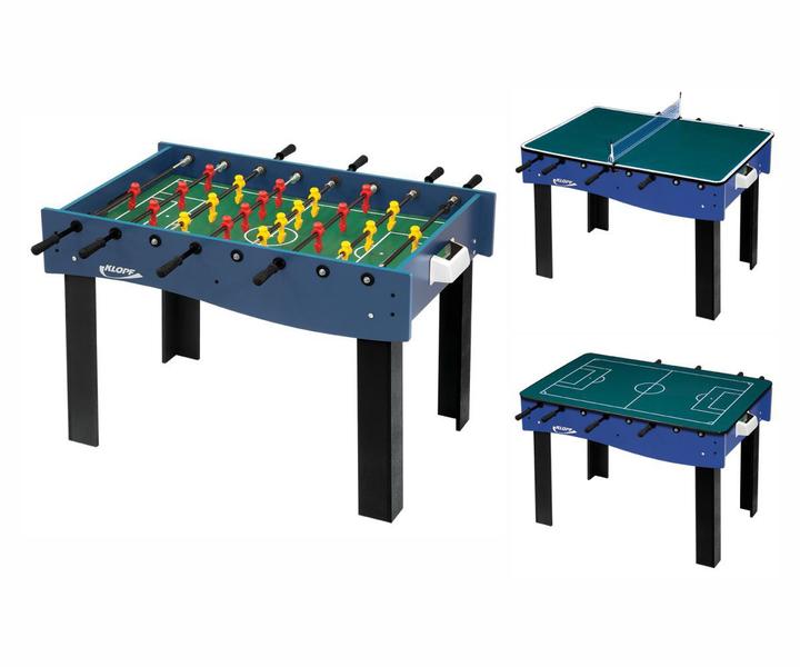 Mesa Multi Jogos 3 x 1 Pebolim, Ping Pong e Futebol de Botão Klopf 1058 Galera Imagem de Mesa Multi Jogos 3 x 1 Pebolim, Ping Pong e Futebol de Botão Klopf 1058 Galera