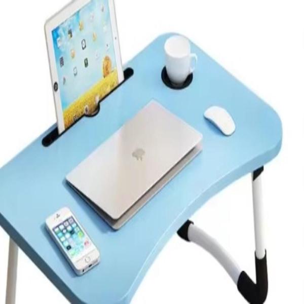 Imagem de Mesa multiuso portatil dobravel notebook home office - azul