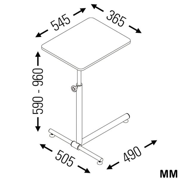 Imagem de Mesa Multivisão para Notebook NT-HOME Preto - 34219