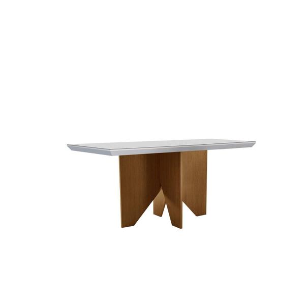 Imagem de Mesa Nancy 120 Tampo Mdf Canto Reto com 4 Cadeiras Hydra