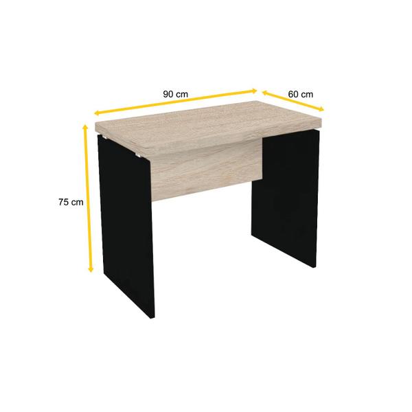 Imagem de Mesa p/ escritório 90x60 pandin pe40 - nogueira