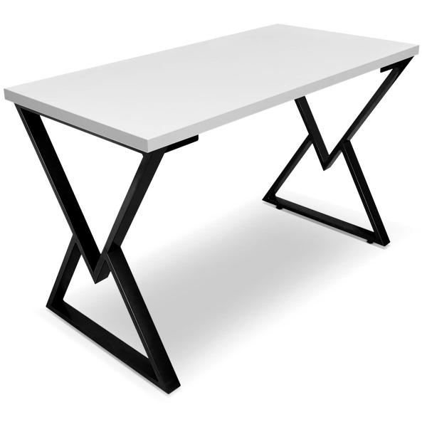 Imagem de Mesa P/ Escritório Jantar Gamer Daloa 1,20x0,60 Em Aço Tampo Em Madeira 