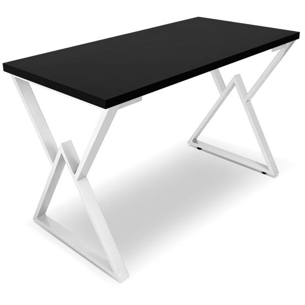 Imagem de Mesa P/ Escritório Jantar Gamer Omega 1,20x0,60 Em Aço Tampo Em Madeira 