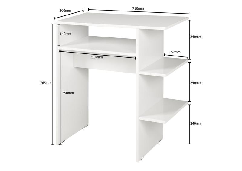 Imagem de Mesa Para Apoio De Notebook Estudo Branca