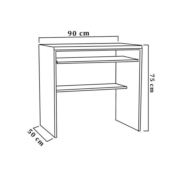 Imagem de Mesa Para Computador Branco Em Mdf