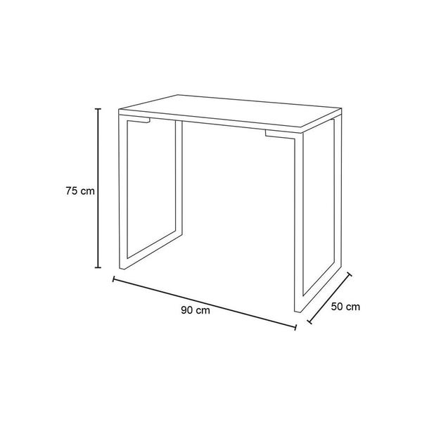 Imagem de Mesa Para Computador Escrivaninha Porto 90cm Branco - Fit Mobel