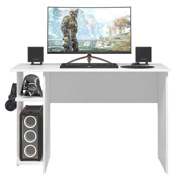 Imagem de Mesa para Computador Gamer 3875 Branco Brilho - Qmovi