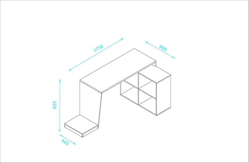 Imagem de Mesa Para Computador Gamer 4 Nichos Bmg 03 - Preto