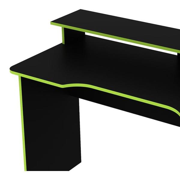 Imagem de Mesa Para Computador Gamer ME4153 Preto Verde Tecno Mobili